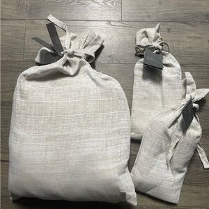 NWT Restoration Hardware Dune Cotton Linen Duvet Cover King with 2 Pillow Shams